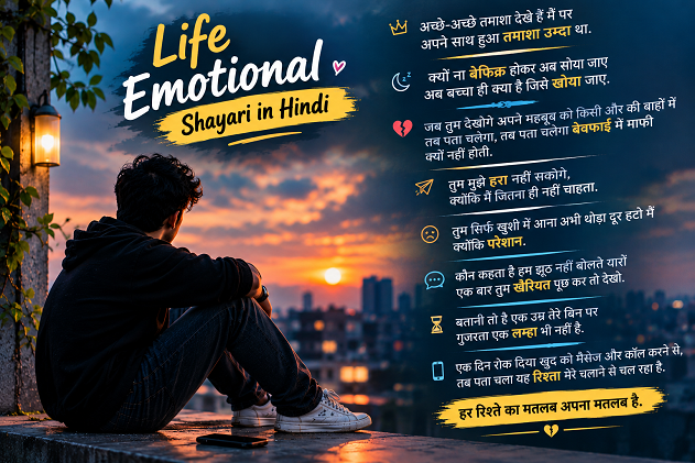 Touching Emotional Shayari in Hindi​​ 3