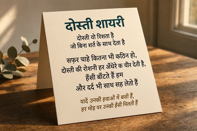 Long Dosti Shayari in Hindi