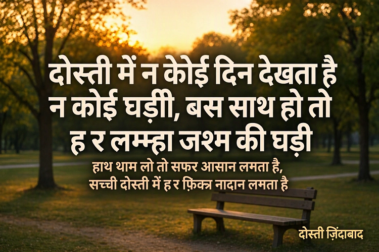 Inspirational Shayari on Friendship